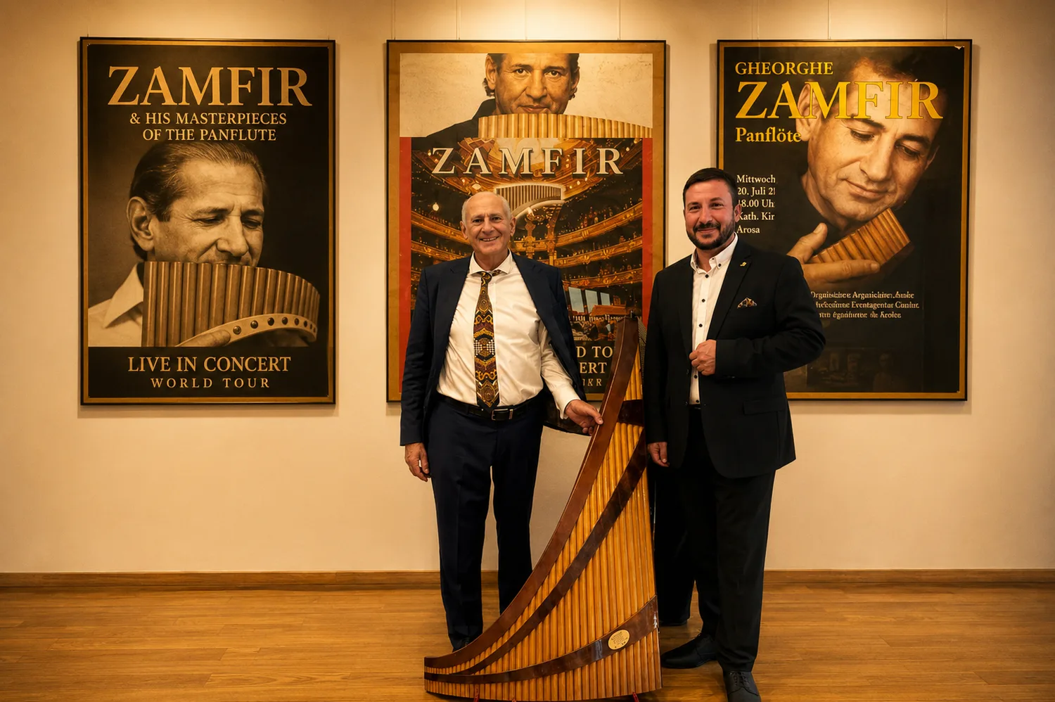 Petr Tomeček mit Maestro Gheorghe Zamfir, Centrul Cultural Gheorghe Zamfir, Găești (September 2024).